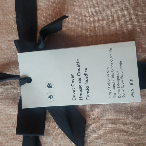 ❤️BUY 2 GET 1 FREE West Elm European Flax Linen Duvet Cover,King/California King - Picture 2 of 8